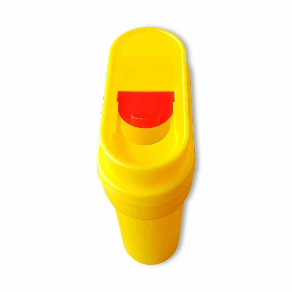 200ml Teqler Yellow Sharps Bin - UKMEDI - UK MEDICAL SUPPLIES