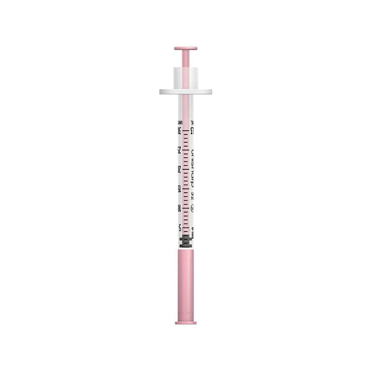 0,3 ml 0,3 inch 32g Roze Unisharp Spuit en Naald u100