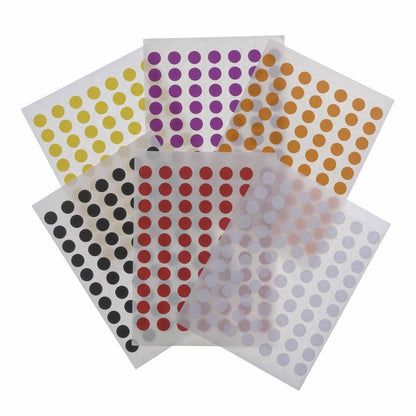 Coloured Identification Stickers Sheet of 70 x 8mm 8mm-ID UKMEDI.CO.UK