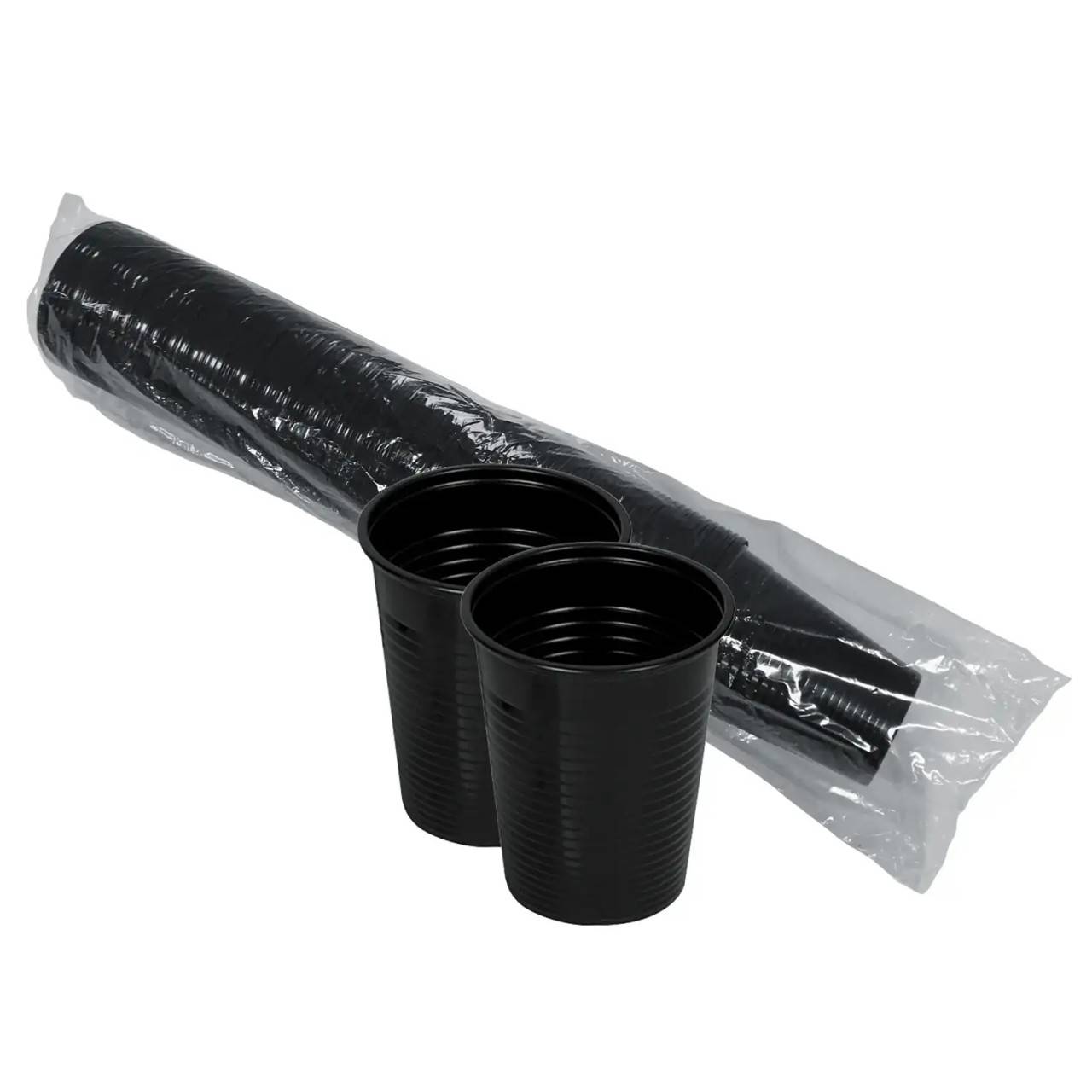 Zwarte wegwerpbekers, 100 stuks Select Black