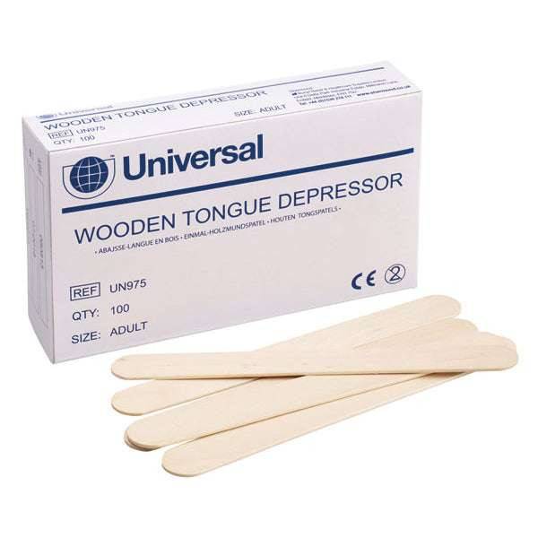 Houten tongspatels 6 inch doos van 100 universeel