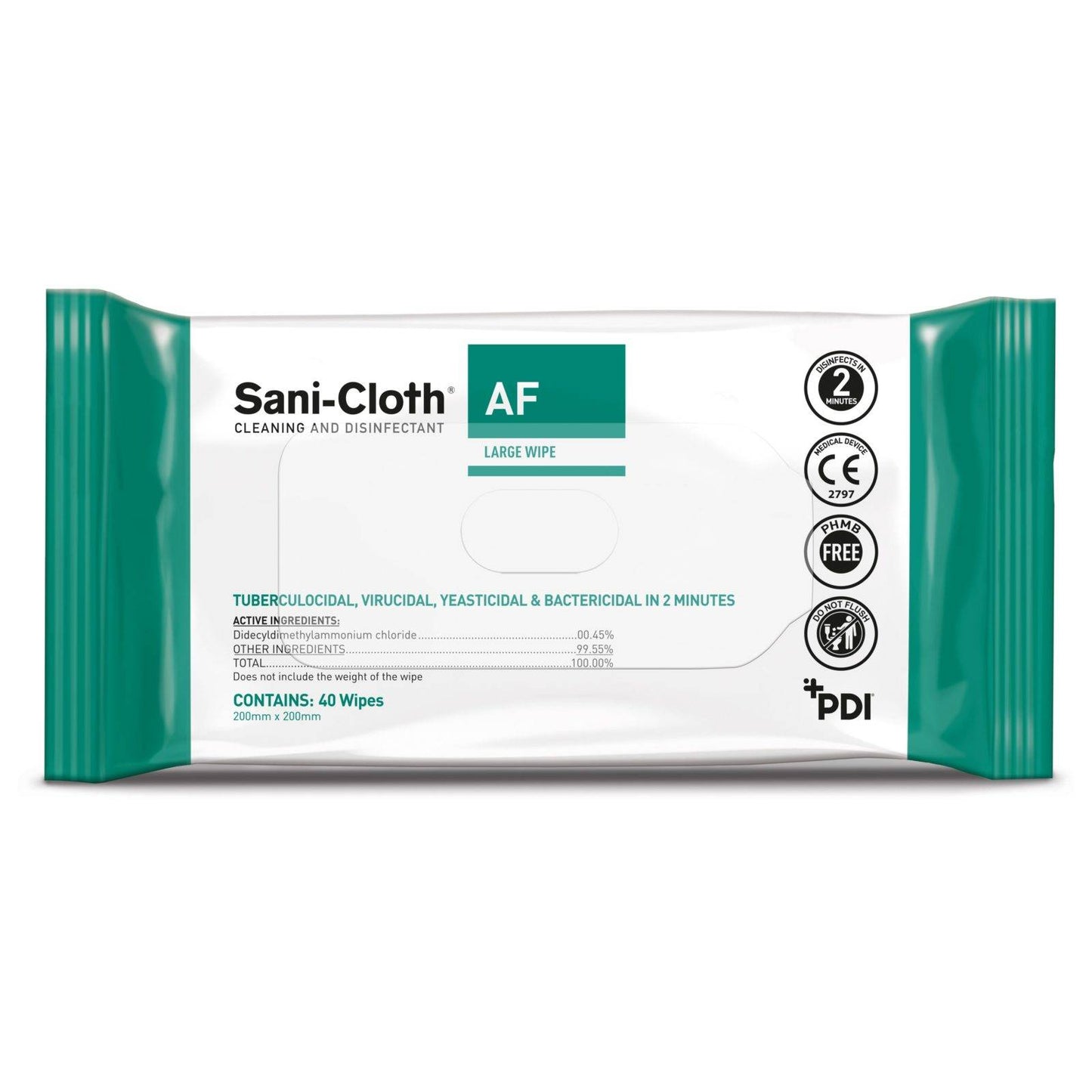 Sani-Cloth AF-doekjes, verpakking van 40