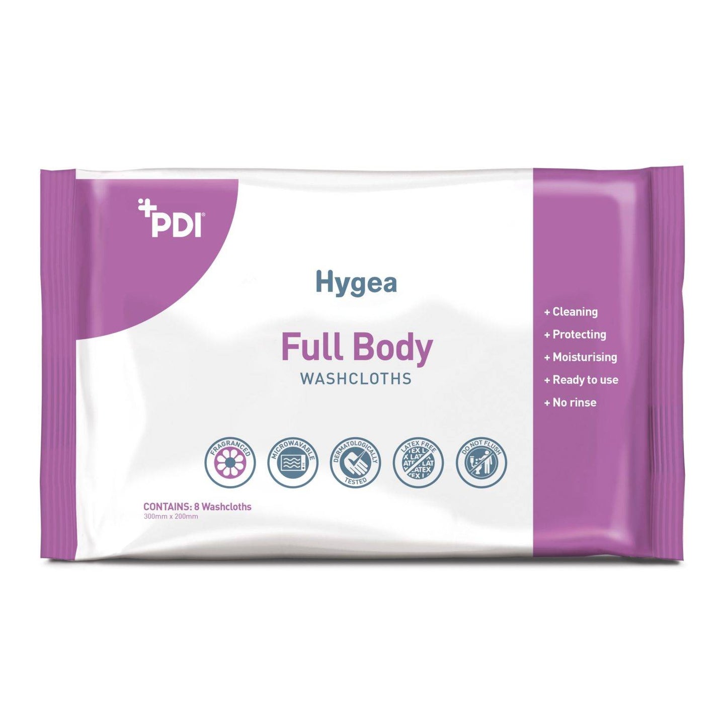 Hygea Full Body Washandje, verpakking van 8 stuks